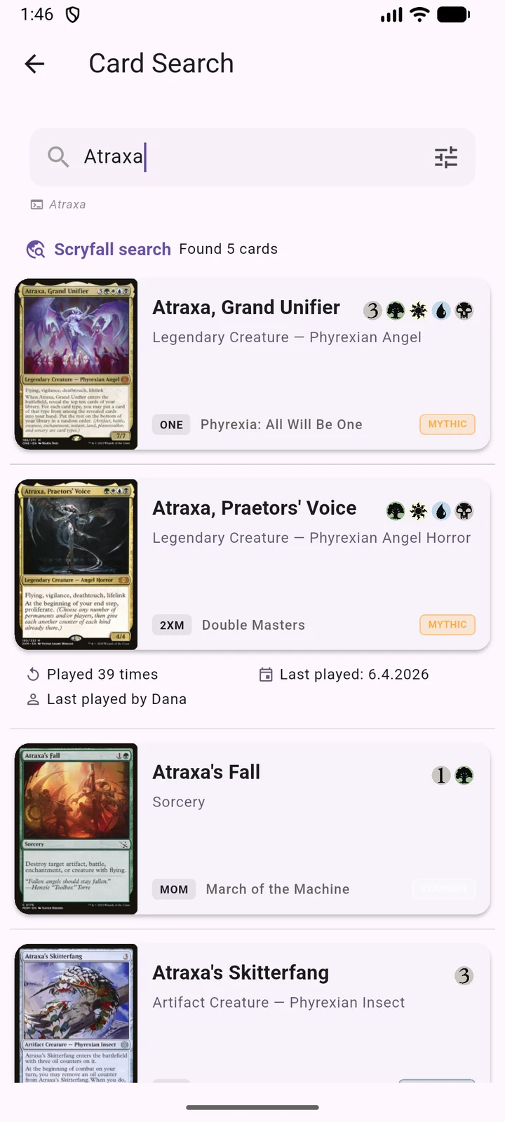 Card Search